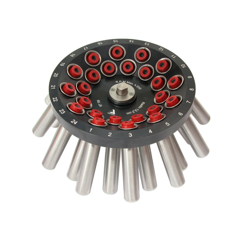 Angolo fisso rotore 35° per 24 provette da 15 ml.