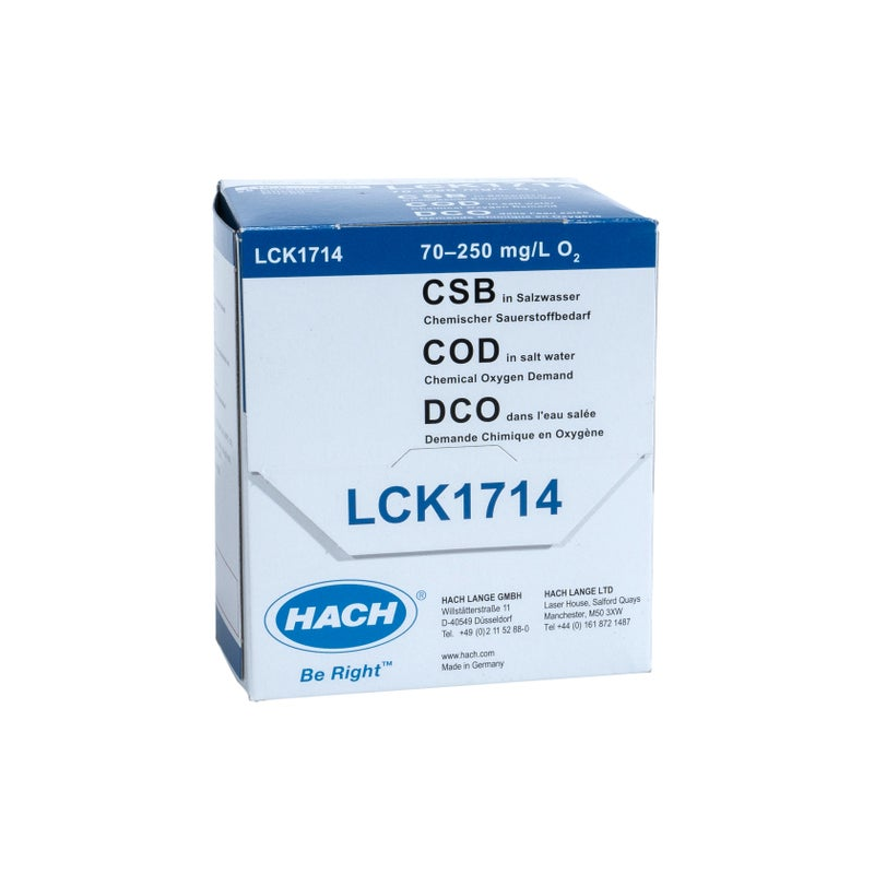 LCK1714 - HACH - COD in Salt water (70-250 mg/L) (acqua salata)