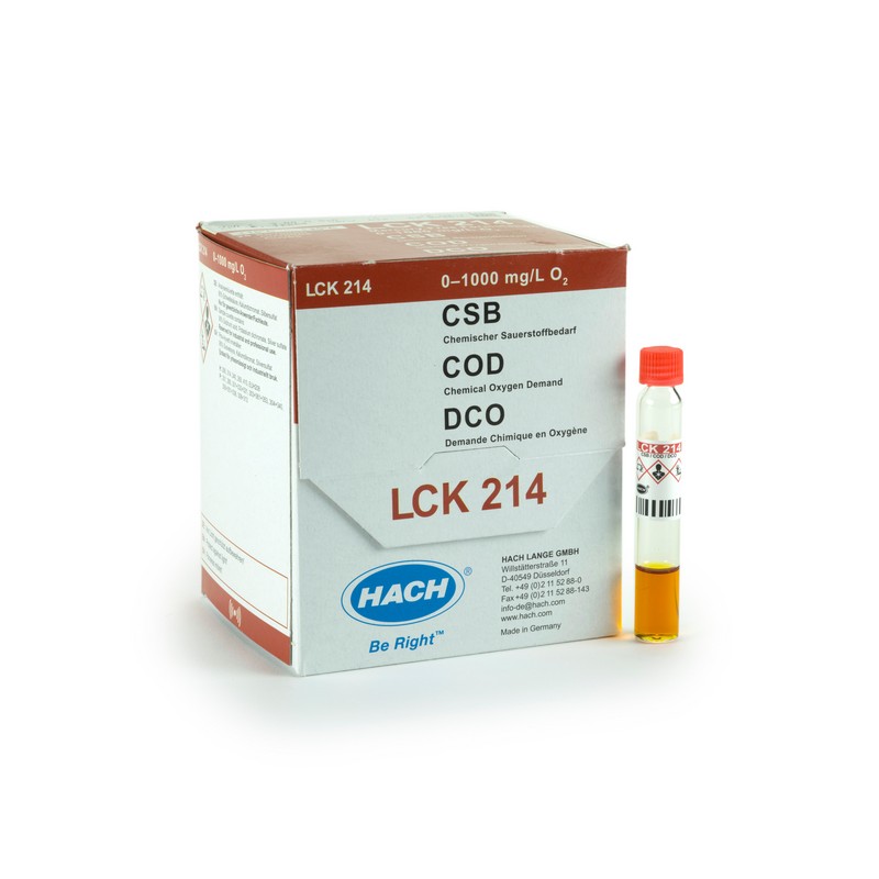 LCK214 - HACH - COD senza mercurio(0 -1000 mg/l - 25 analisi)