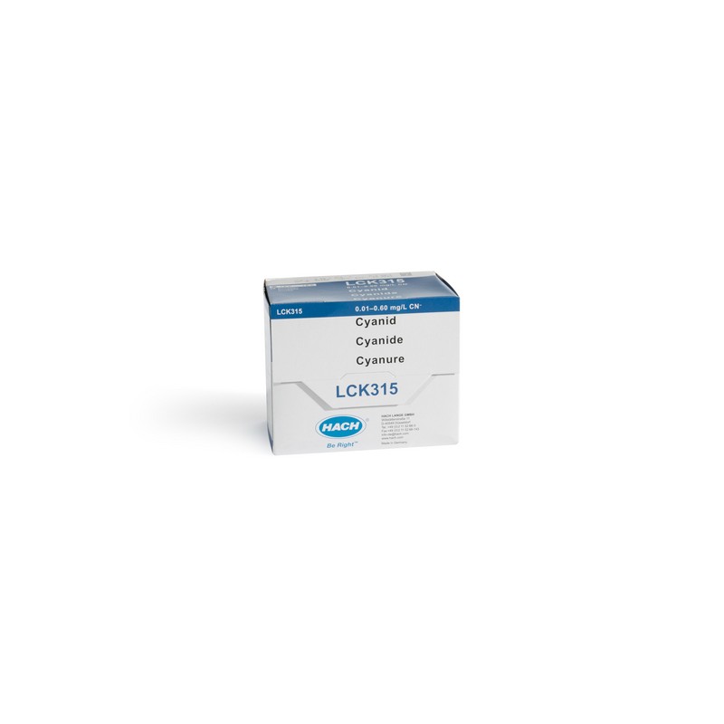 LCK315 - HACH - CIANURI (liberi) (0,01 - 0,6 mg/L - 25 analisi)