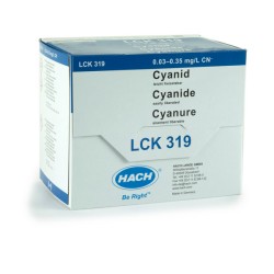 LCK319 - HACH - CIANURI FAC. DEC. (0,03 - 0,35 mg/l - 25 analisi)EASILY LIBERATABLE CYANIDES:•