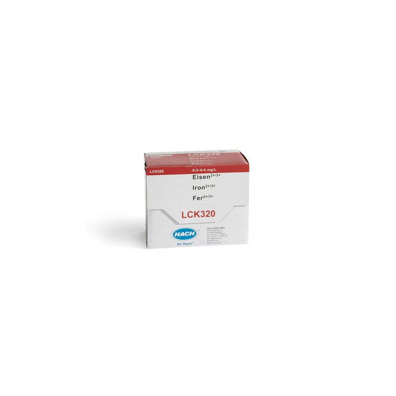 LCK320 - HACH - FERRO 2+/3+ (0,2 - 6,0 mg/L - 24 analisi)