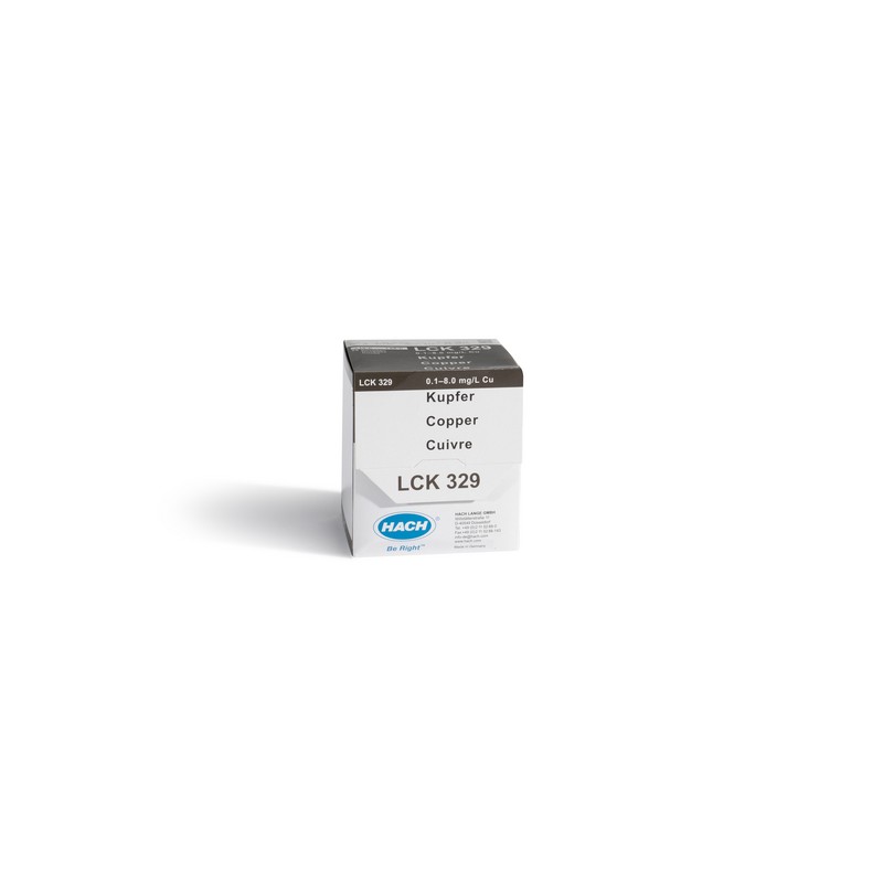 LCK329 - HACH - RAME (0,1 - 8,0 mg/L - 24 analisi)
