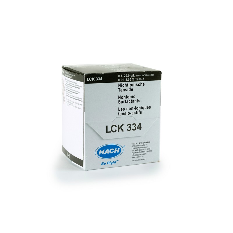 LCK334 - HACH - TENSIOATTIVI NON IONICI (0,1 - 20 g/l- 25 analisi)Tubi per MicroDist (50 pezzi)