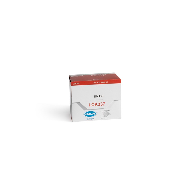 LCK337 - HACH - NICKEL (0,1 - 6 mg/L - 25 analisi)
