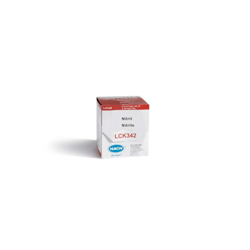 LCK342 - HACH - NITRITI (25 analisi) 0,6-6 mg/L NO2-N  2-20 mg/L NO2