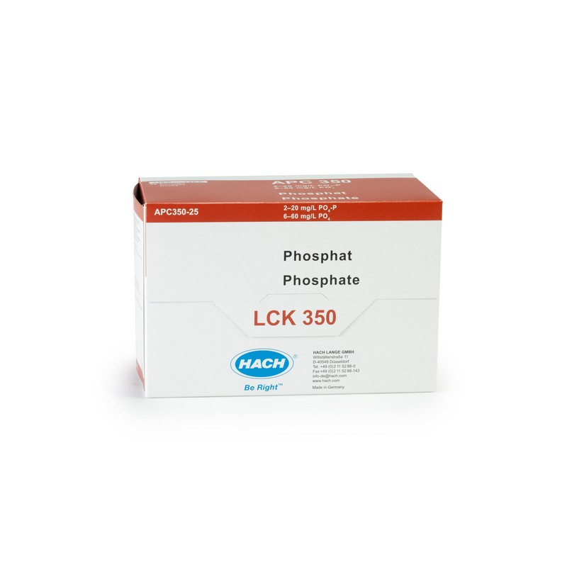 LCK350 - HACH - FOSFATI (orto e tot.) (2,0 - 20 mg/L - 25 analisi)