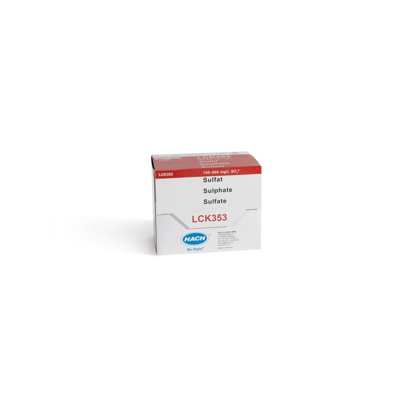 LCK353 - HACH - SOLFATI (150 - 900 mg/L - 25 analisi)