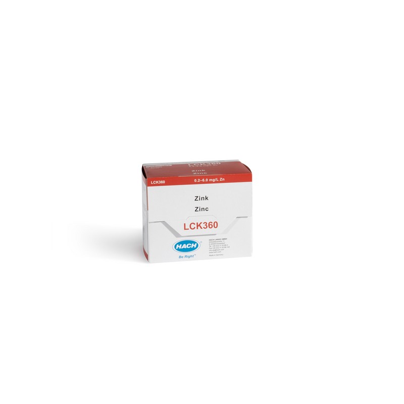 LCK360 - HACH - ZINCO (0,2 - 6 mg/L - 24 analisi)