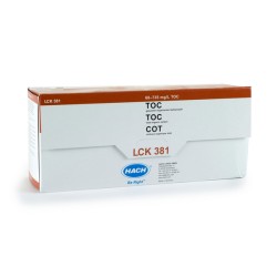 LCK381 - HACH - TOC (metodo per differenza, 60 - 735 mg/L - 25 analisi)Accessori necessari: LCW