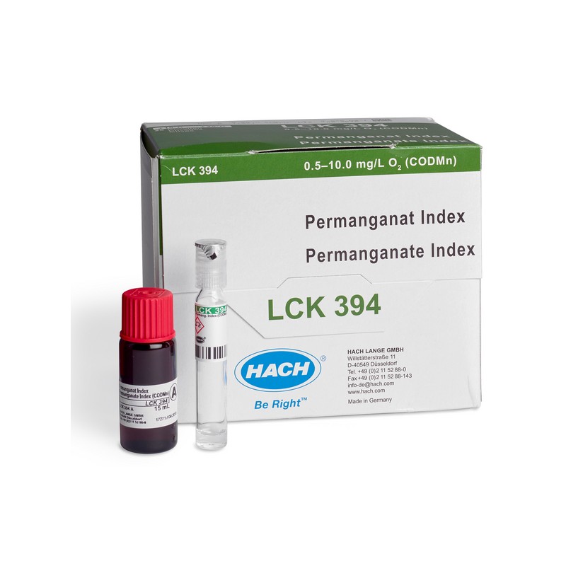 LCK394 - HACH - Ossidabilita al permanganato (Kubel) 0,5 - 10 mg/L O2 (CODMn) - 25 test