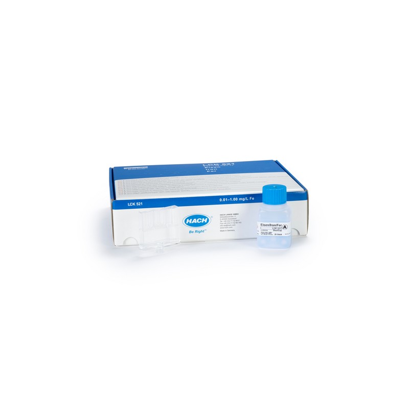 LCK521 - HACH - FERRO 50 mm (0,01 - 1,00 mg/L - 20 analisi)