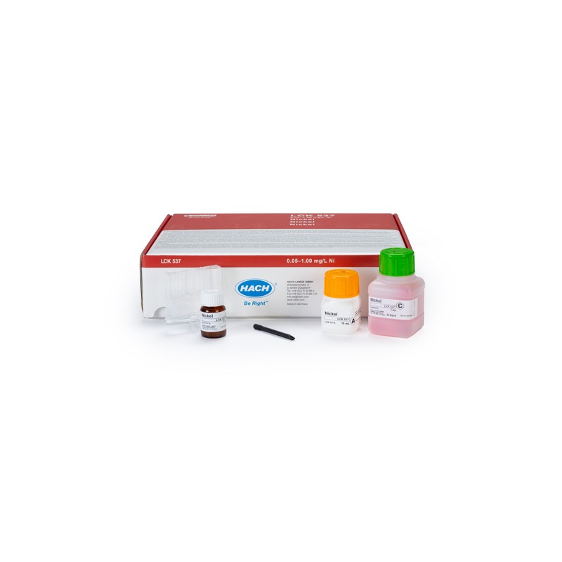 LCK537 - HACH - NICKEL 50 mm (0,05 - 1,00 mg/L - 20 analisi)
