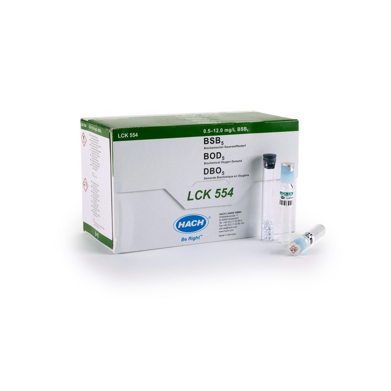 LCK554 - HACH - BOD5 (0,5 - 12 mg/L, 24 analisi)Richiede i seguenti accessori:LTV073: termosta