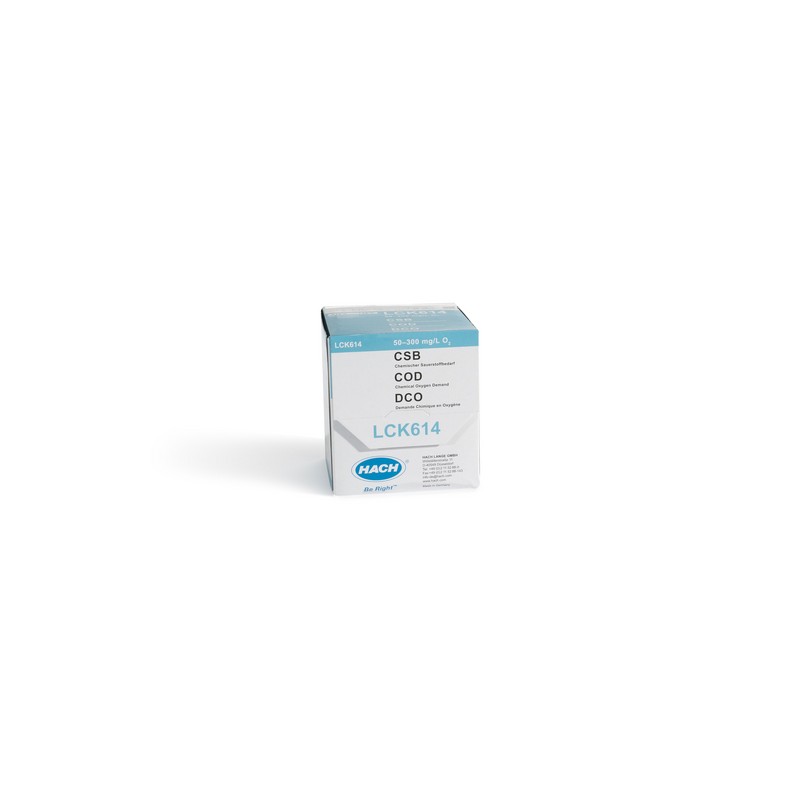 LCK614 - HACH - COD (50 - 300 mg/L - 25 analisi)