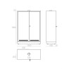 Armadio per chimici, acidi e basi larghezza 1200 mm - AW 120 NEW