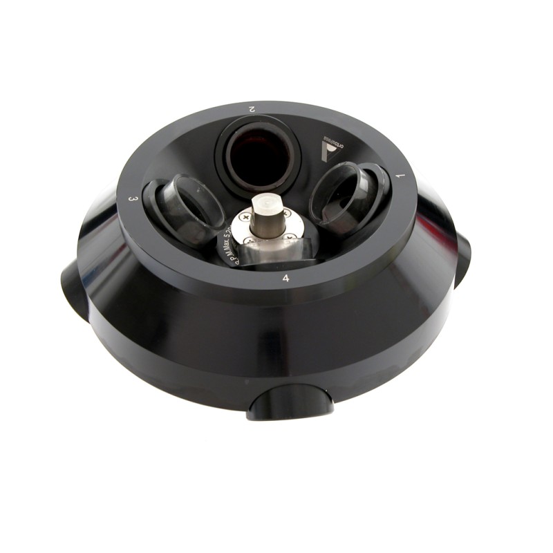 Angolo fisso rotore 45° per 4 provette da 100 ml.