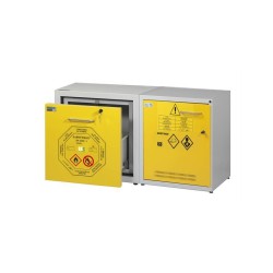 Armadio basso infiammabili, acidi e basi L. 1200 mm - KEMFIRE 1200/50 TYPE B