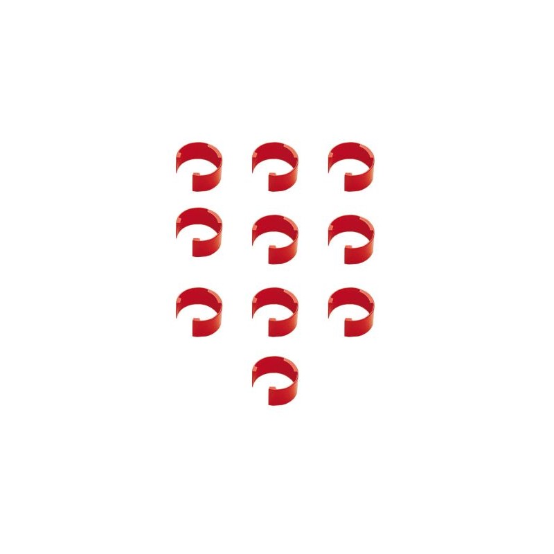 F161302 - GILSON - COLORIS CLIPS, BAG OF 10, (RED)