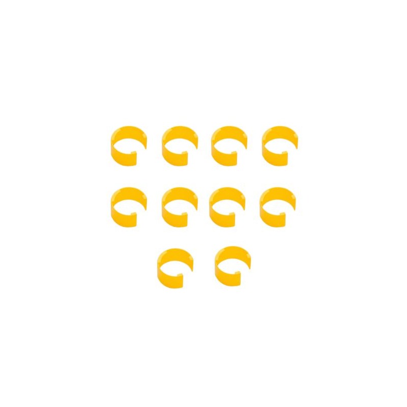 F161303 - GILSON - COLOR CLIPS BAG 10 PCS (YELLOW)