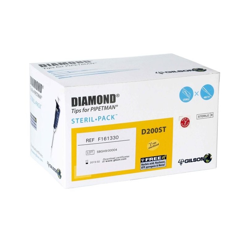 F161330 - GILSON - PUNTALI STERILIZZATI D200ST STERILPACK