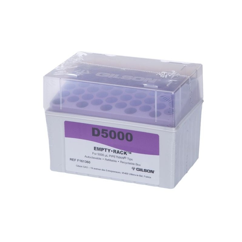 F161360 - GILSON - VASSOIO VUOTO PER PUNTALI D5000 50 POSIZIONI