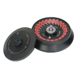 Angle fixed rotor 45° for 24 Microtubes 1,5-2 ml with lid. 18.100 RPM / 30.034 x