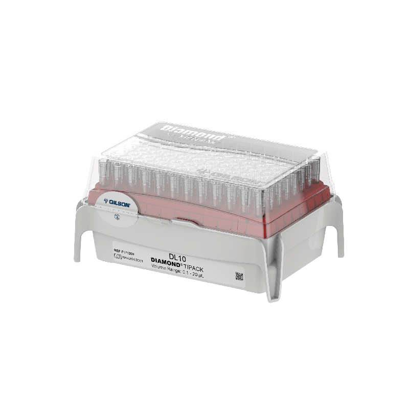 F171200 - GILSON - PUNTALE DIAMOND, DL10, TIPACK, BOX OF 960 0.1–20 uL