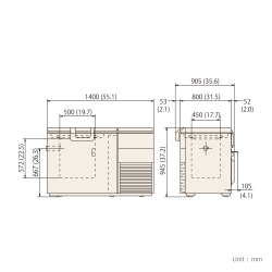 Congelatore MDF-1156-PE '-152°C. 128 lt.