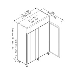 Frigorifero Mediline, Volume: 1361 Litri, Modello: LKPV 1420