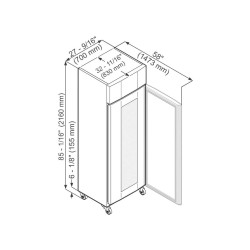 Frigorifero Mediline, Volume: 597 Litri, Modello: LKPV 6523