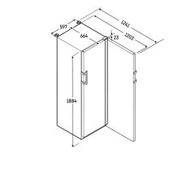 LIEBHERR - Congelatore verticale da laboratorio mod. SFFFG 4001 Performance 316 litri