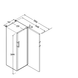 SRFFG 5501 - LIEBHERR - Frigorifero Mediline Performance interno antideflagrante volume 558 Litri 5 rip.