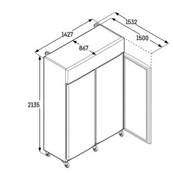 SRPVG 1402 - LIEBHERR - Frigorifero Liebherr LAB Performance Mod. SRPVG 1402 Litri 8 ripiani