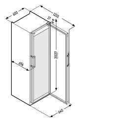 FKDV 4523 - LIEBHERR - Frigorifero ventilato Premium Plus, porta in vetro, Volume.:449 Litri, Modello: