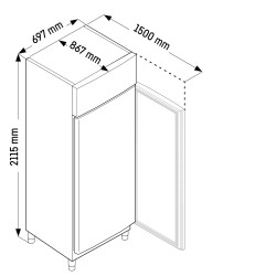 FRPSRH 6511 - LIEBHERR - Perfection Remote Frigorifero GN 2/1 con raffreddamento ventilato