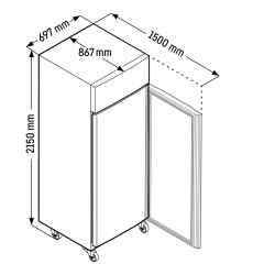 FFPSVG 6501 VAR. 924 - LIEBHERR - FFPSvg 6501 Performance Congelatore GN 2/1 con raffreddamento ventilato