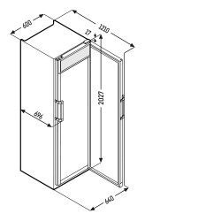 FKDV 4513 - LIEBHERR - Frigorifero ventilato Premium, porta in vetro, Volume: 449 Litri, Modello: FKDV