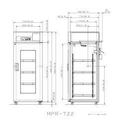 Frigorifero 722 litri