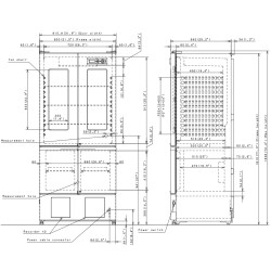Frigocongelatore farmaceutico +4° e -30°C. Volume 326/136 lt. Refrigeranti HC.